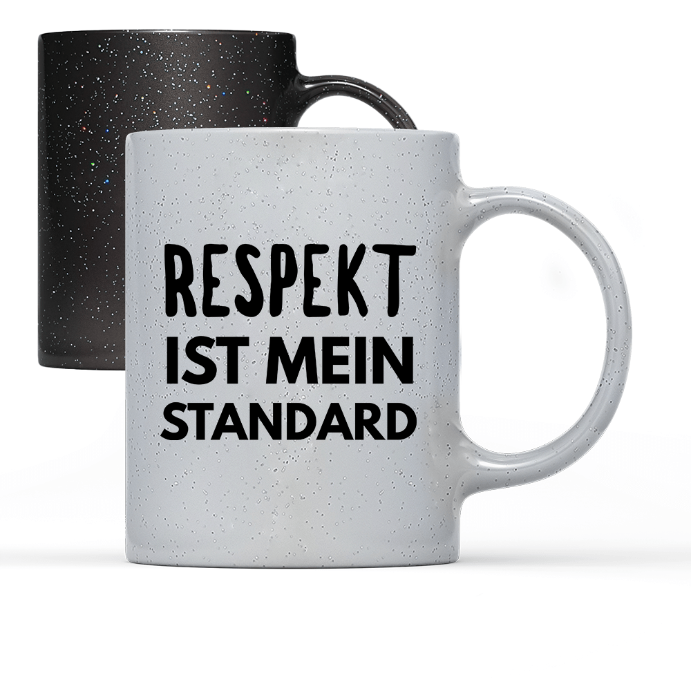 Tasse Magic Respekt ist mein Standard - Schwarzer - Kaffee