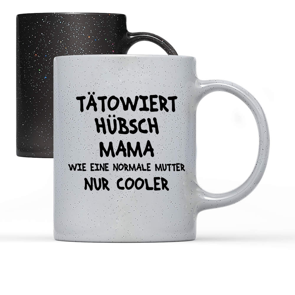 Tasse Magic Tätowiert Hübsch Mama - Schwarzer - Kaffee
