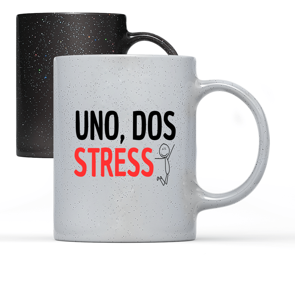 Tasse Magic UNO, DOS STRESS - Schwarzer - Kaffee