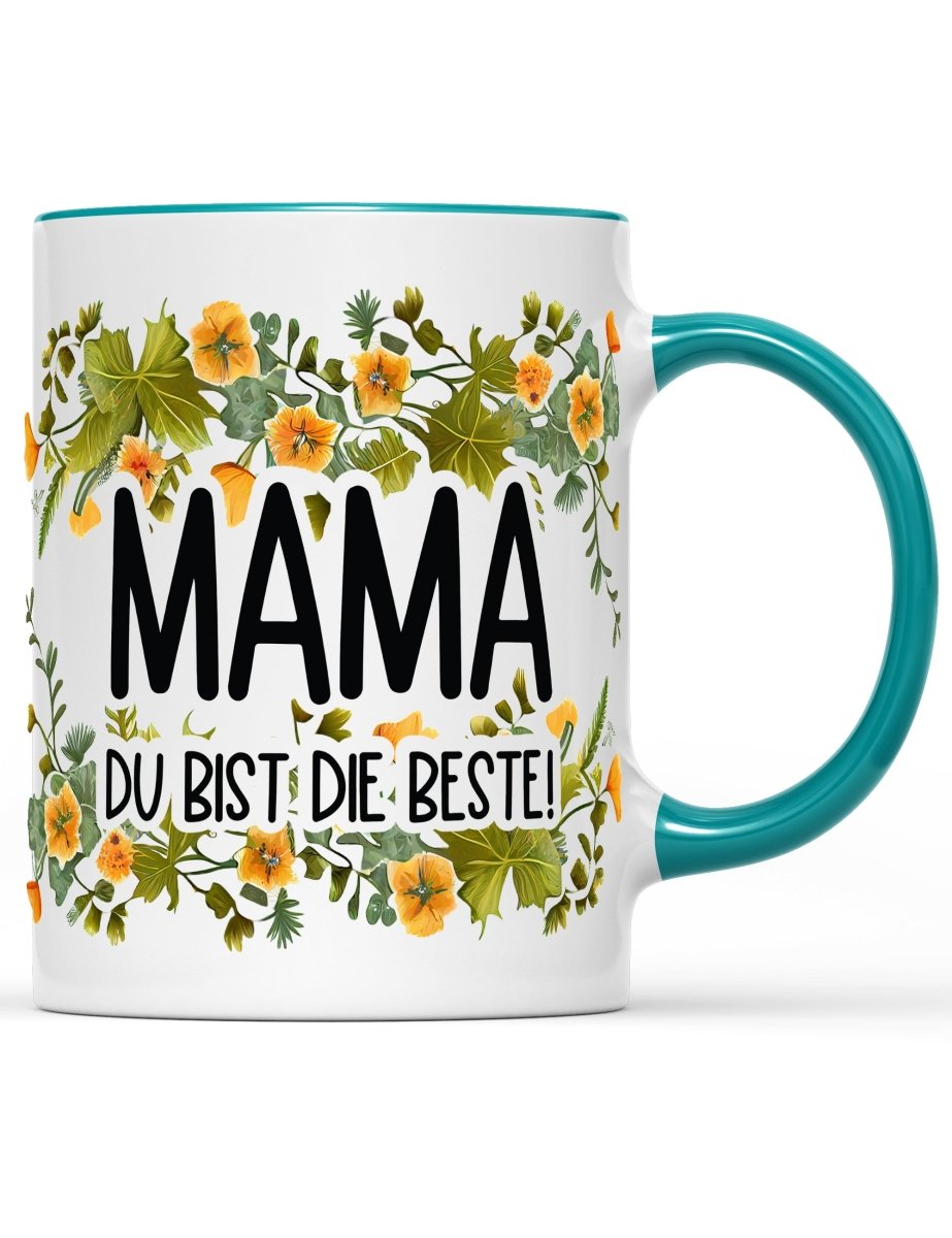 Tasse Mama du bist die Beste! Muttertag Special - Schwarzer - Kaffee