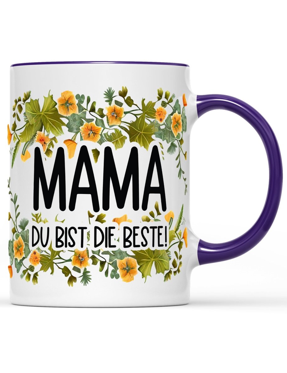 Tasse Mama du bist die Beste! Muttertag Special - Schwarzer - Kaffee