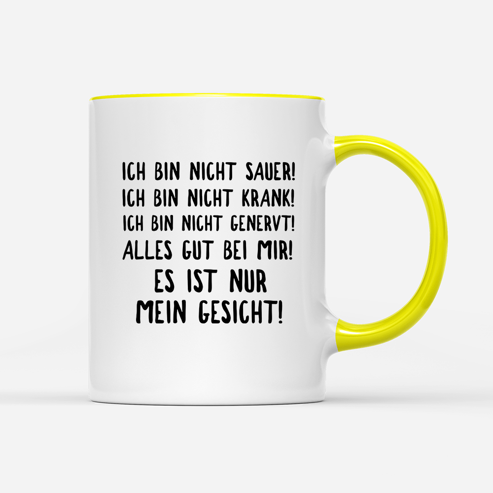 Tasse Mein Gesicht - Schwarzer - Kaffee