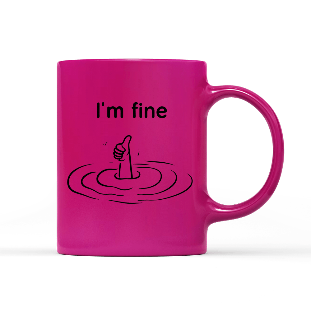 Tasse Neon Im fine - Schwarzer - Kaffee