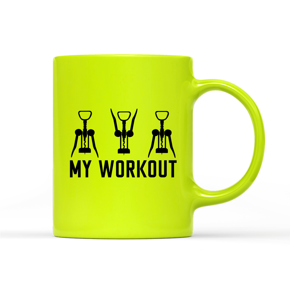 Tasse Neon My Workout - Schwarzer - Kaffee