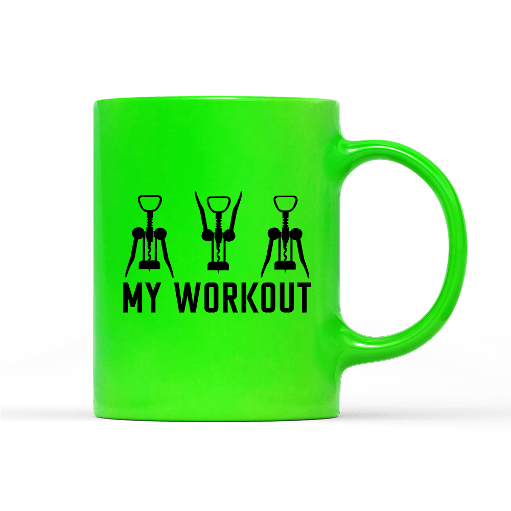 Tasse Neon My Workout - Schwarzer - Kaffee