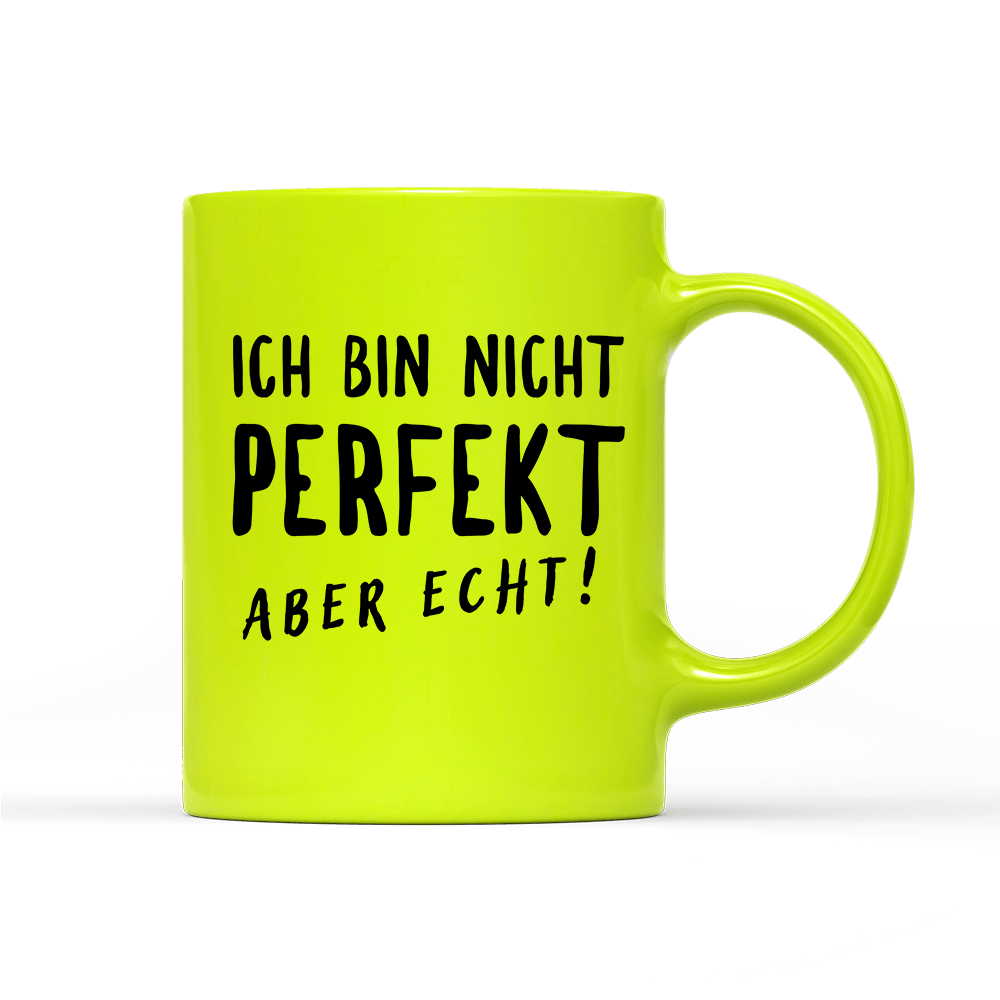Tasse Neon Nicht Perfekt - Schwarzer - Kaffee