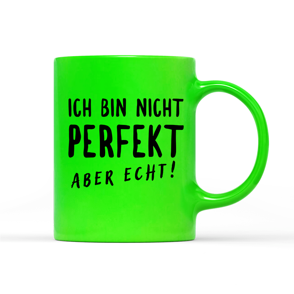 Tasse Neon Nicht Perfekt - Schwarzer - Kaffee