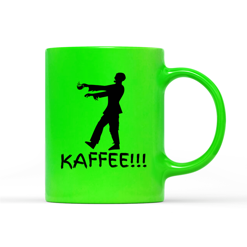 Tasse Neon Zombie Kaffee - Schwarzer - Kaffee