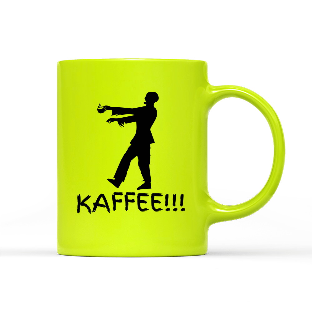 Tasse Neon Zombie Kaffee - Schwarzer - Kaffee