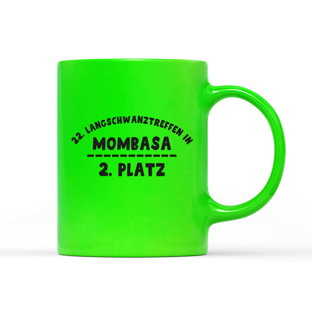 Tasse Neon Zweiter Platz - Schwarzer - Kaffee