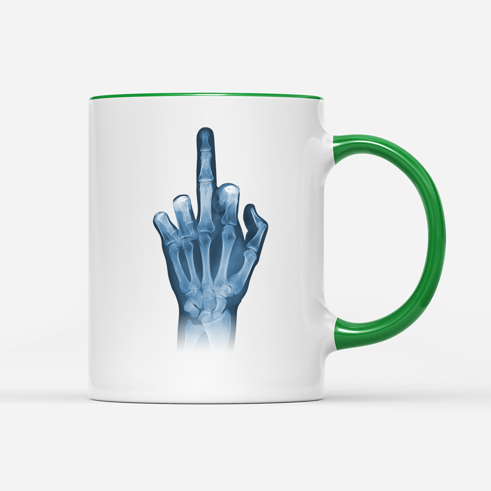 Tasse Röntgen Mittelfinger - Schwarzer - Kaffee