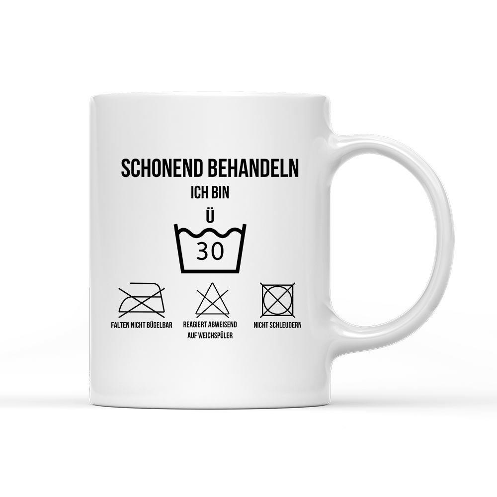 Tasse Schonend behandeln 30 - Schwarzer - Kaffee