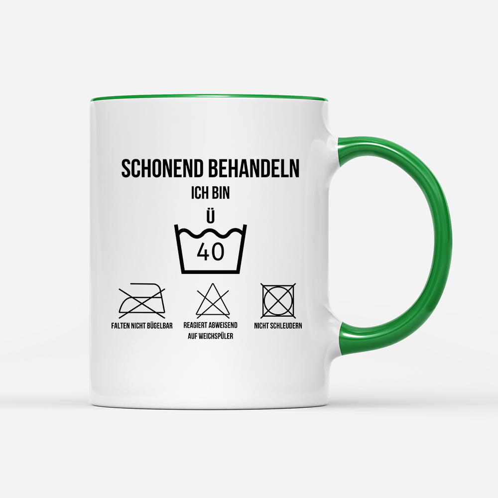 Tasse Schonend behandeln 40 - Schwarzer - Kaffee