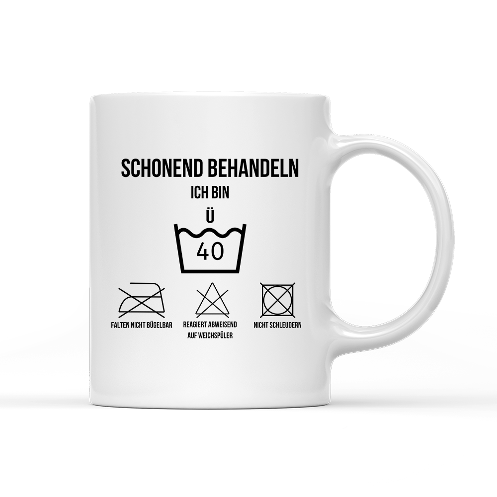 Tasse Schonend behandeln 40 - Schwarzer - Kaffee