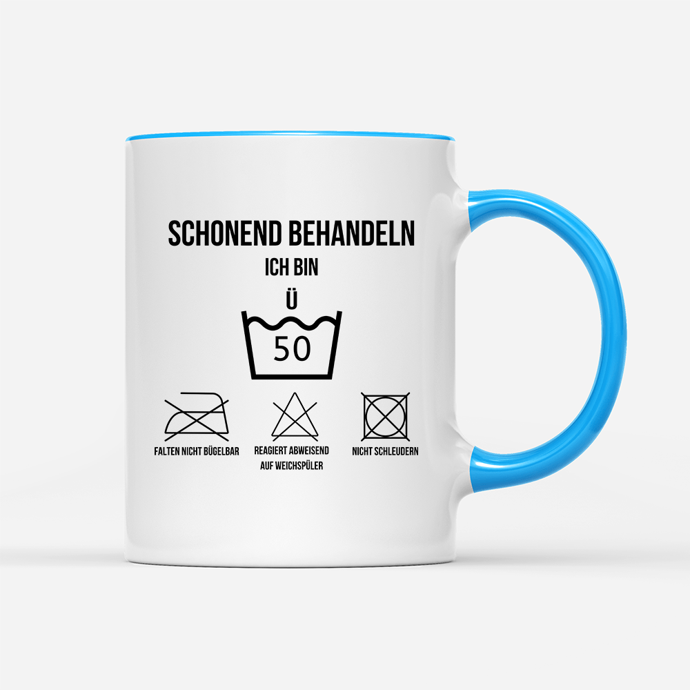 Tasse Schonend behandeln 50 - Schwarzer - Kaffee