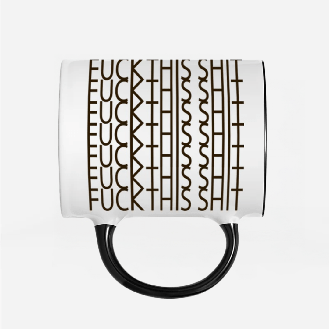 Tasse Undercover Fuck this Shit - Schwarzer - Kaffee