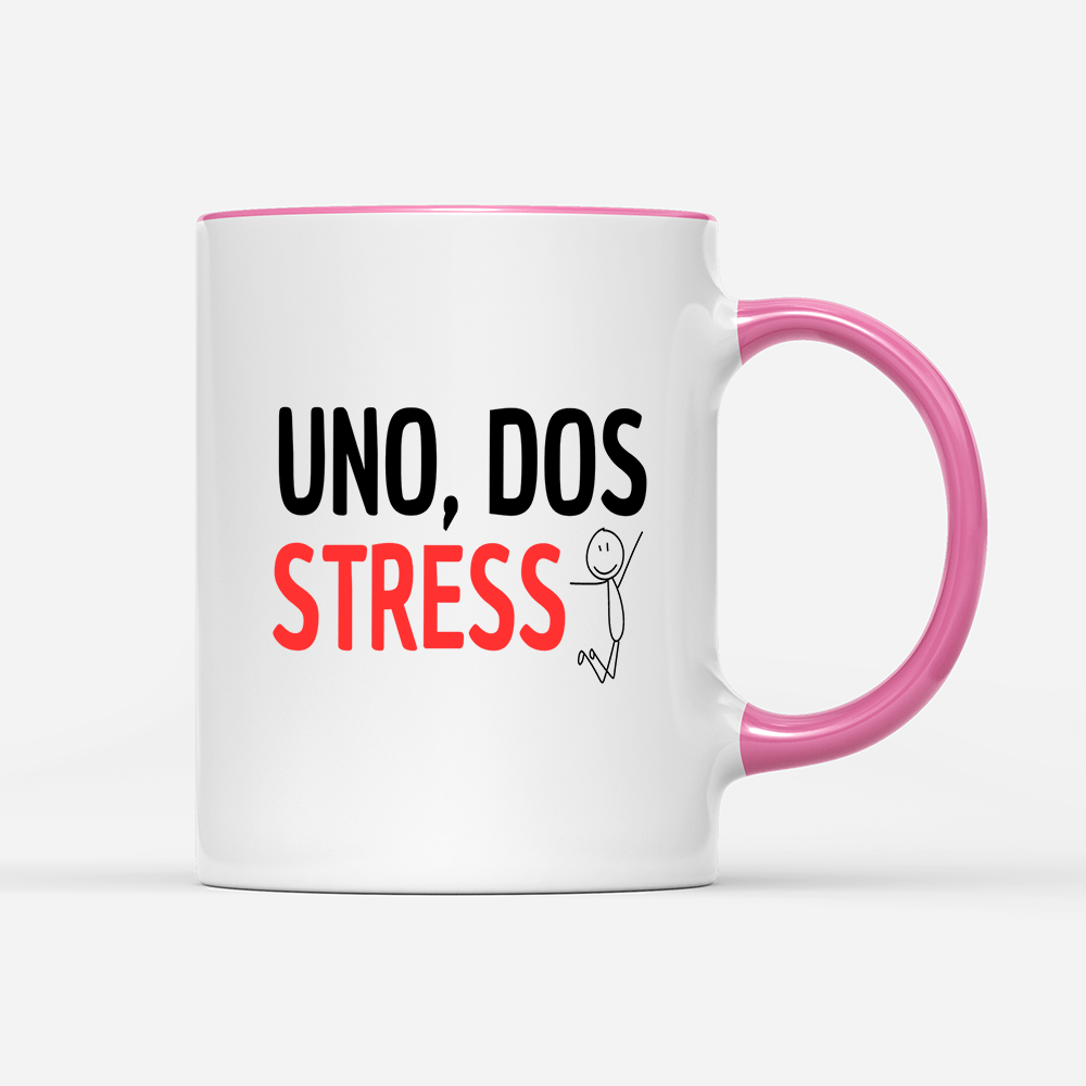 Tasse UNO, DOS STRESS - Schwarzer - Kaffee