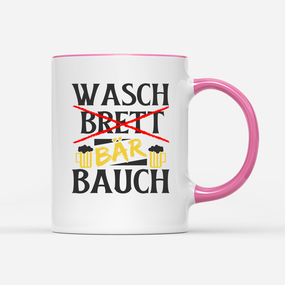 Tasse Wasch Bär Bauch - Schwarzer - Kaffee