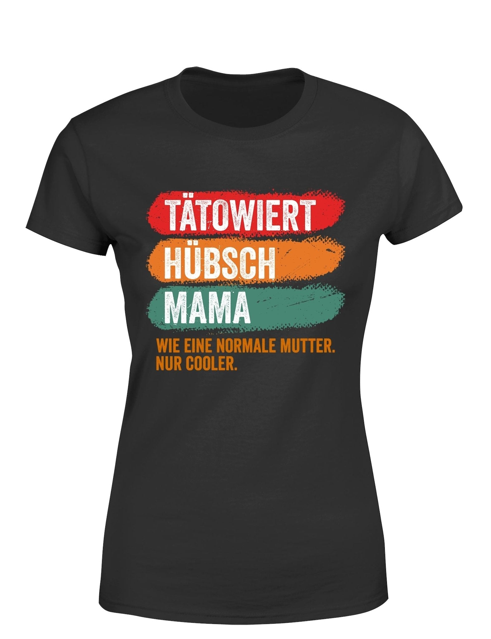 Tätowiert hübsch Mama Damen T-Shirt - tshirtladen - T-Shirt