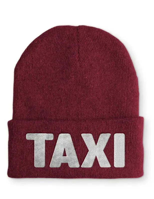 TAXI Statement Beanie Mütze mit Spruch - tshirtladen - Mütze