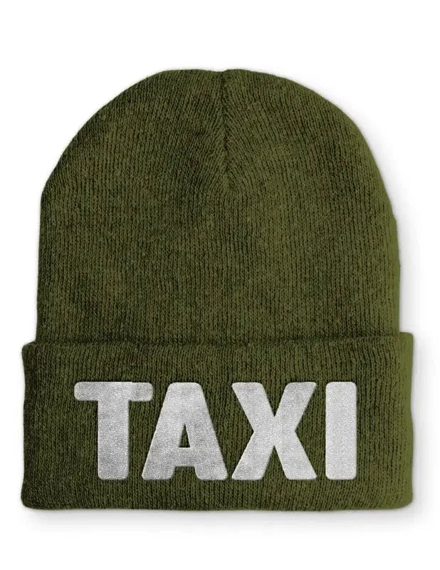 TAXI Statement Beanie Mütze mit Spruch - tshirtladen - Mütze