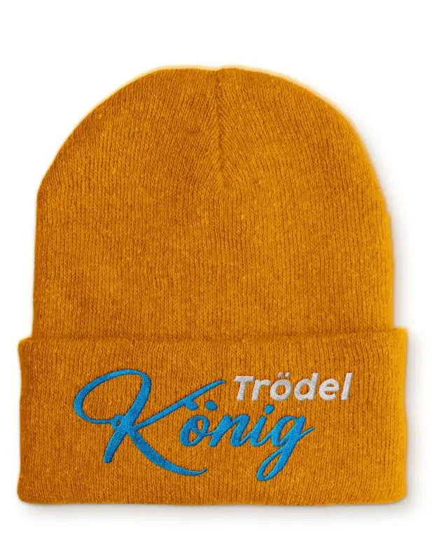 Trödel König Statement Beanie Mütze mit Spruch - tshirtladen - Mütze