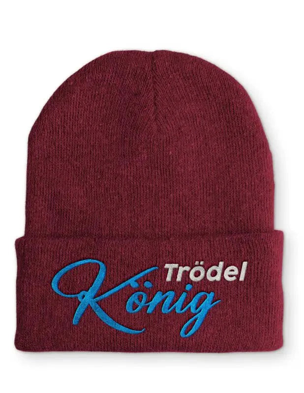 Trödel König Statement Beanie Mütze mit Spruch - tshirtladen - Mütze