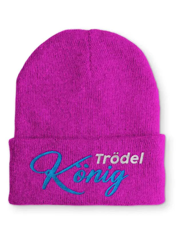 Trödel König Statement Beanie Mütze mit Spruch - tshirtladen - Mütze