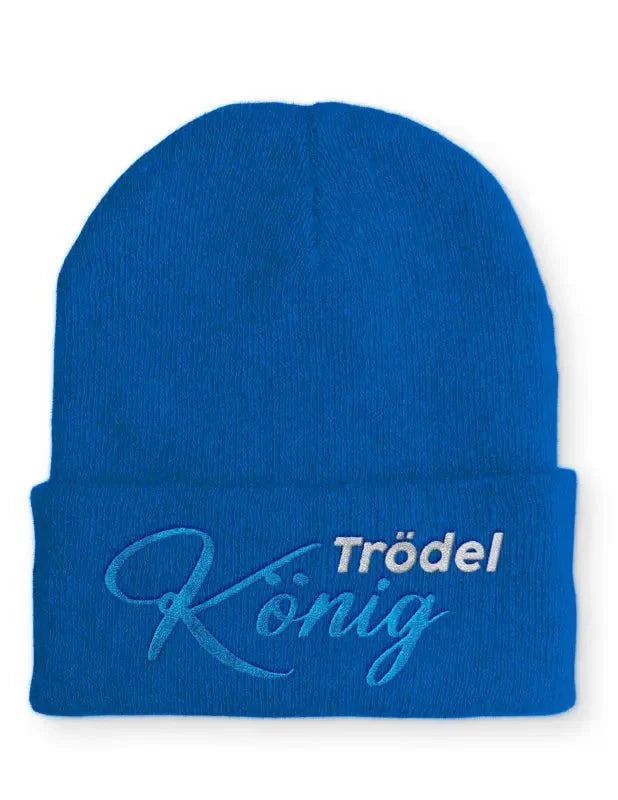 Trödel König Statement Beanie Mütze mit Spruch - tshirtladen - Mütze