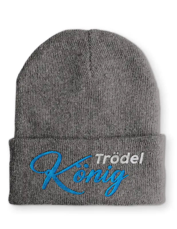 Trödel König Statement Beanie Mütze mit Spruch - tshirtladen - Mütze
