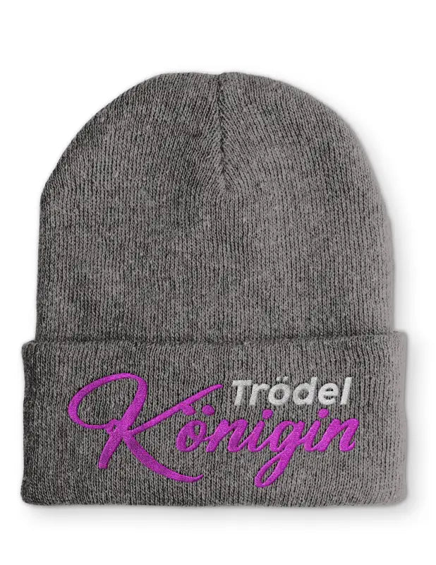 Trödel Königin Statement Beanie Mütze mit Spruch - tshirtladen - Mütze