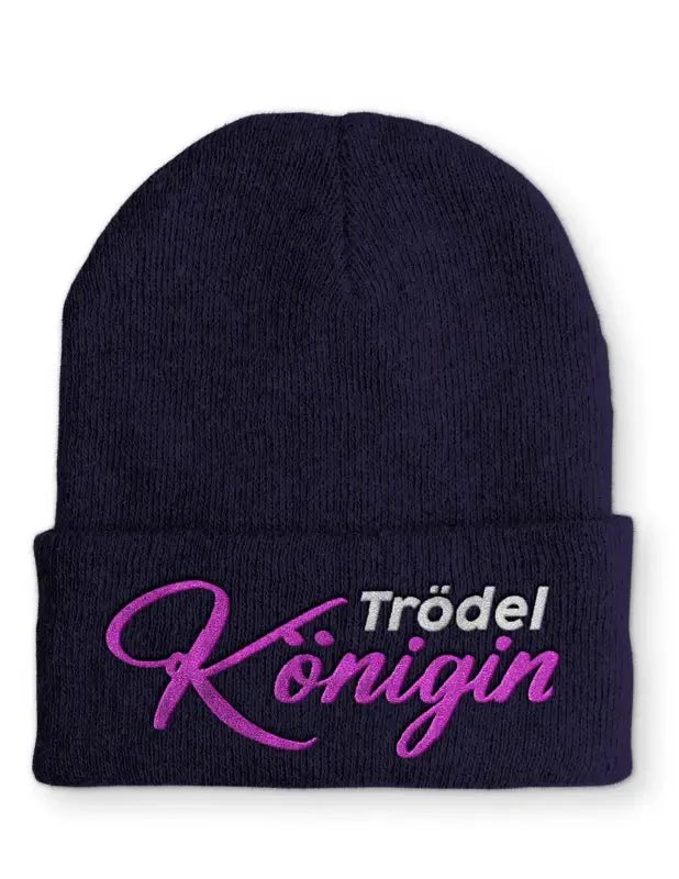Trödel Königin Statement Beanie Mütze mit Spruch - tshirtladen - Mütze