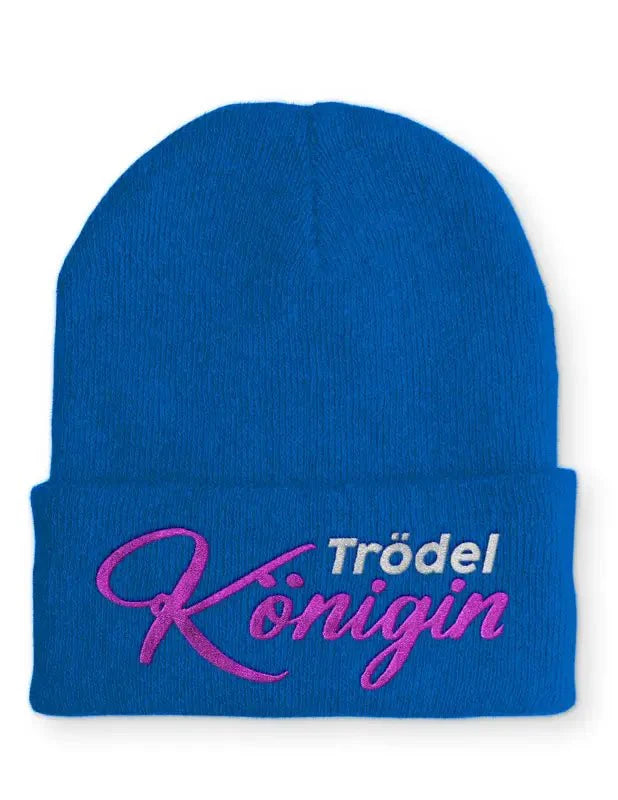 Trödel Königin Statement Beanie Mütze mit Spruch - tshirtladen - Mütze
