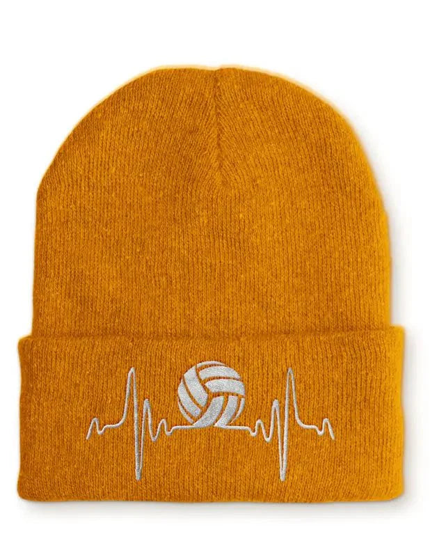 Volleyball Herzschlag Statement Beanie Mütze mit Spruch - tshirtladen - Mütze