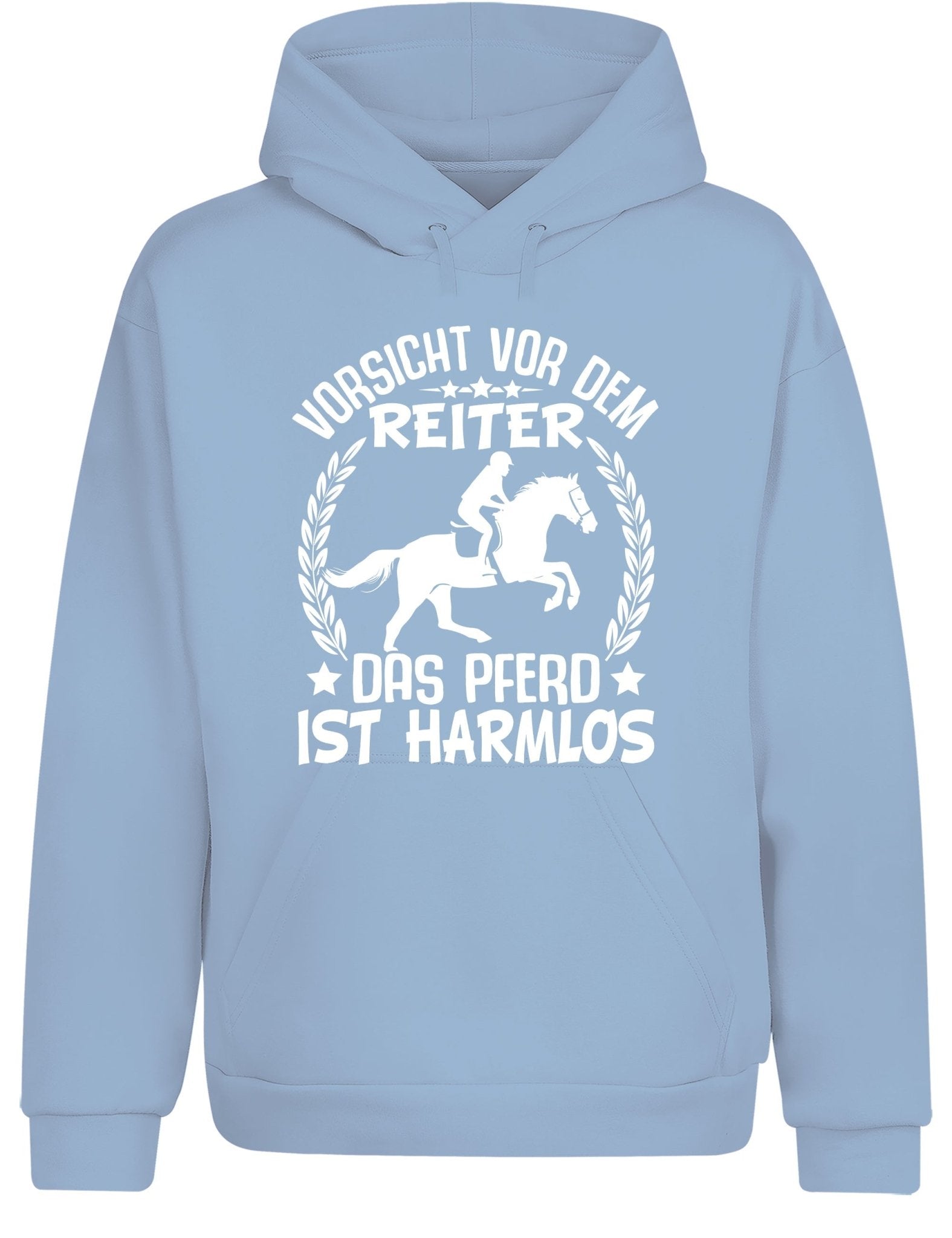 Vorsicht vor dem Reiter Hoodie Kapuzenpullover Unisex - tshirtladen - Hoodie