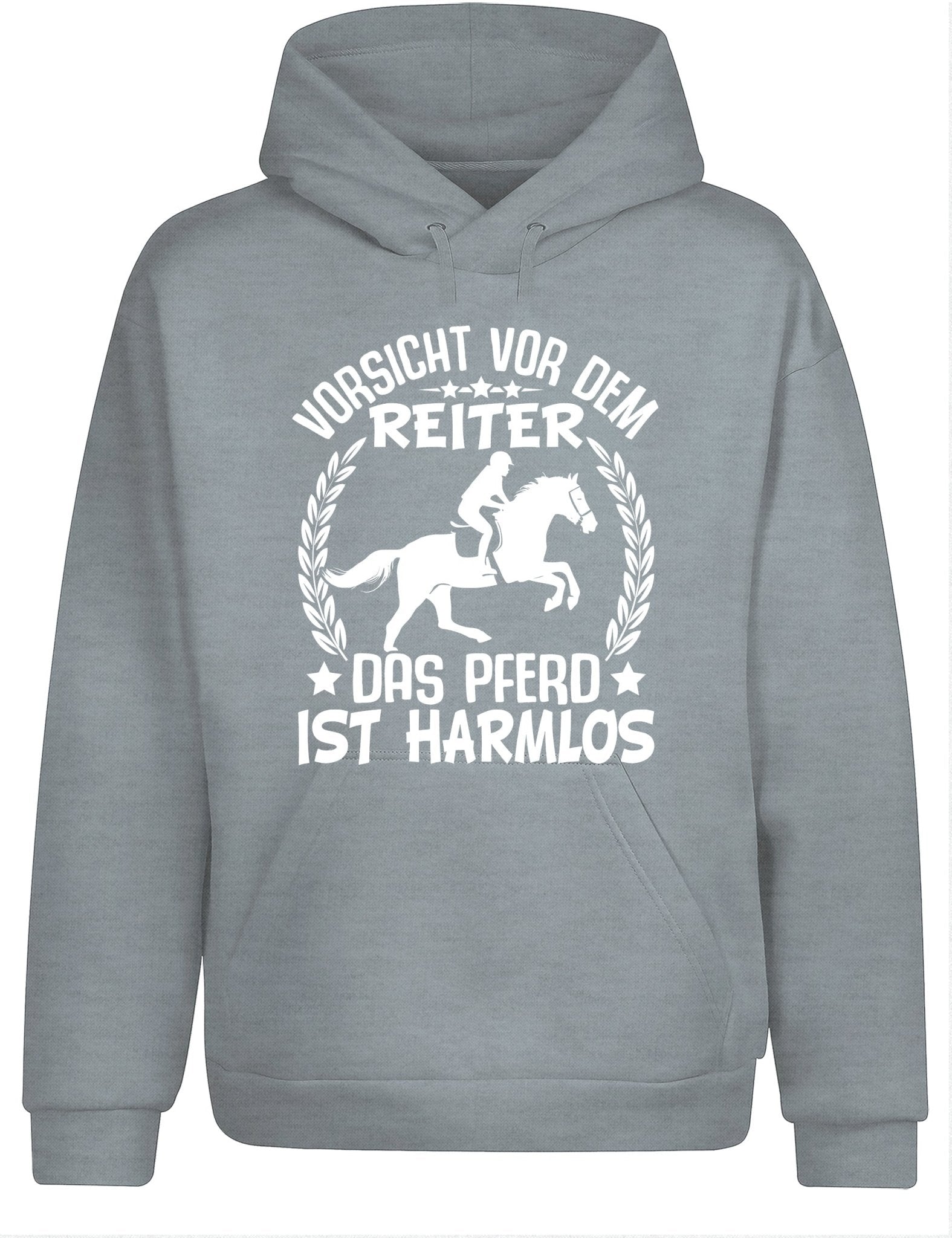 Vorsicht vor dem Reiter Hoodie Kapuzenpullover Unisex - tshirtladen - Hoodie