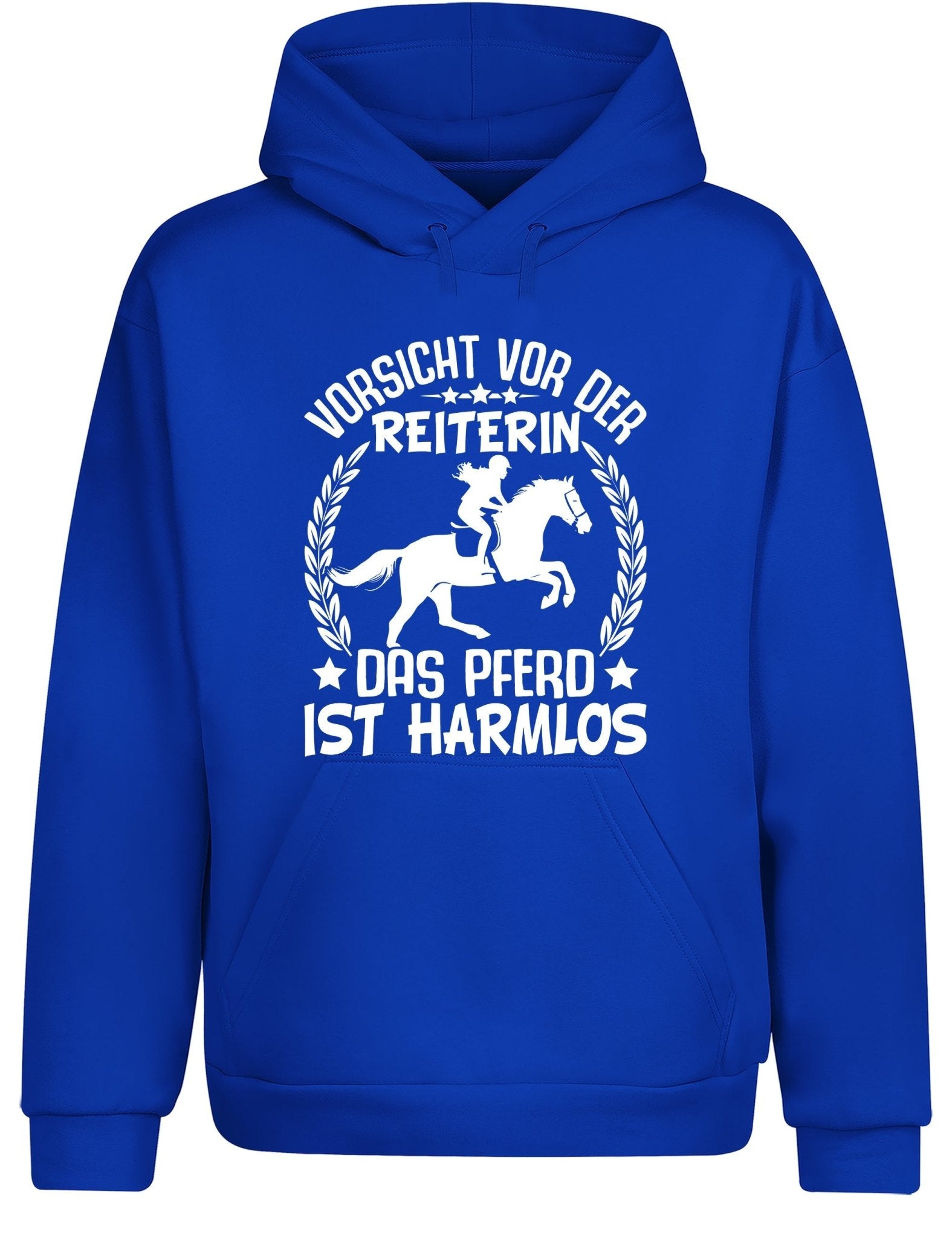 Vorsicht vor der Reiterin Hoodie Kapuzenpullover Unisex - tshirtladen - Hoodie