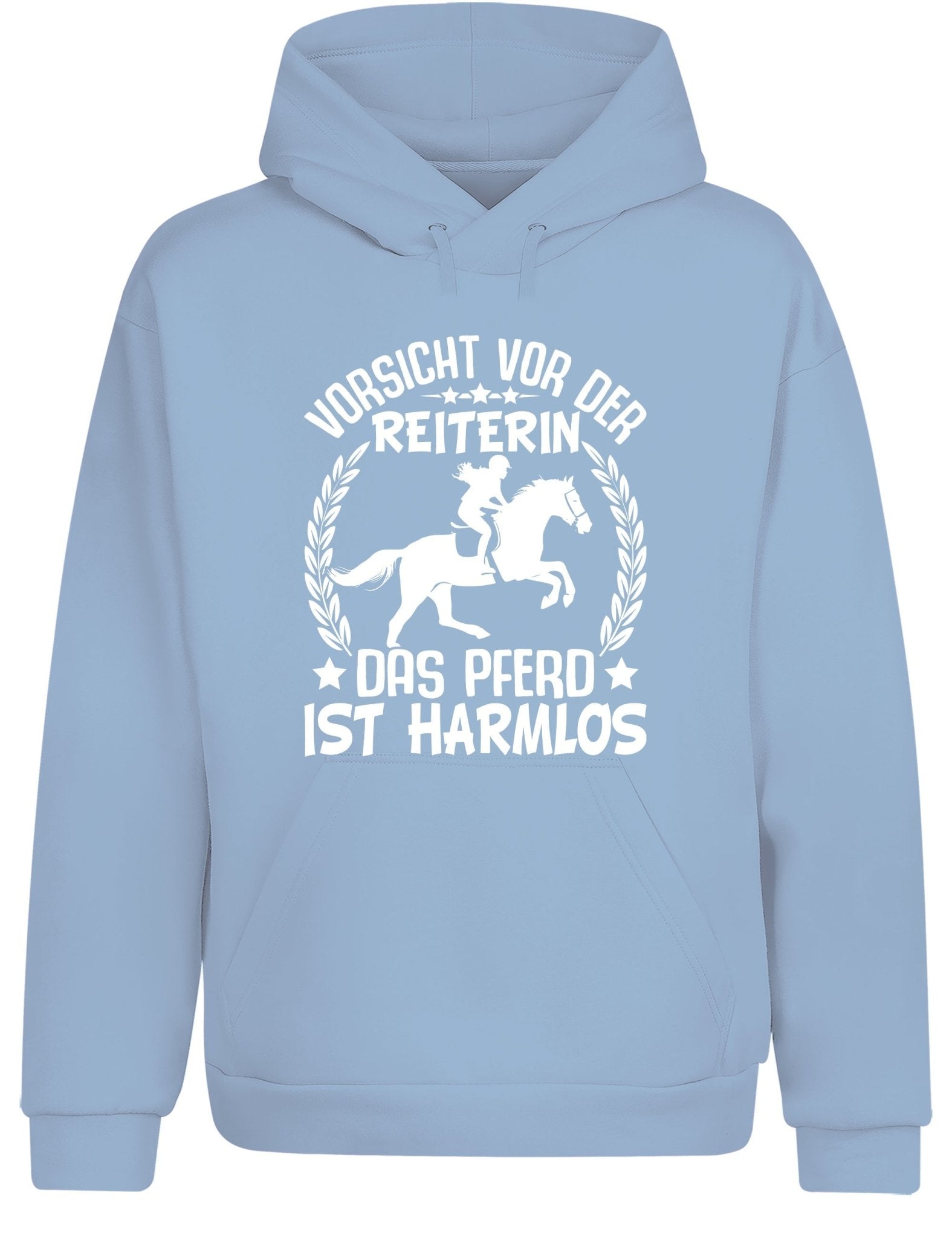 Vorsicht vor der Reiterin Hoodie Kapuzenpullover Unisex - tshirtladen - Hoodie