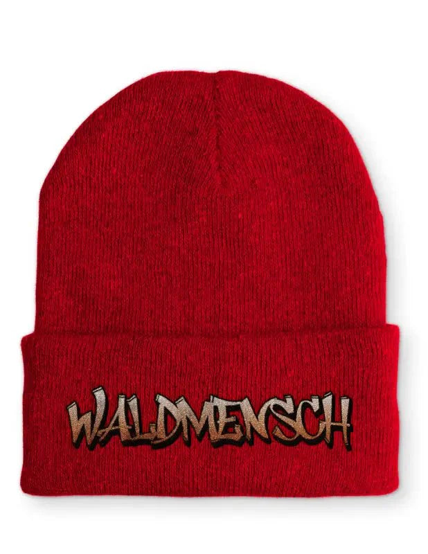 Waldmensch Statement Beanie Mütze mit Spruch - tshirtladen - Mütze