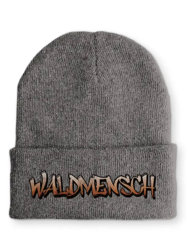 Waldmensch Statement Beanie Mütze mit Spruch - tshirtladen - Mütze