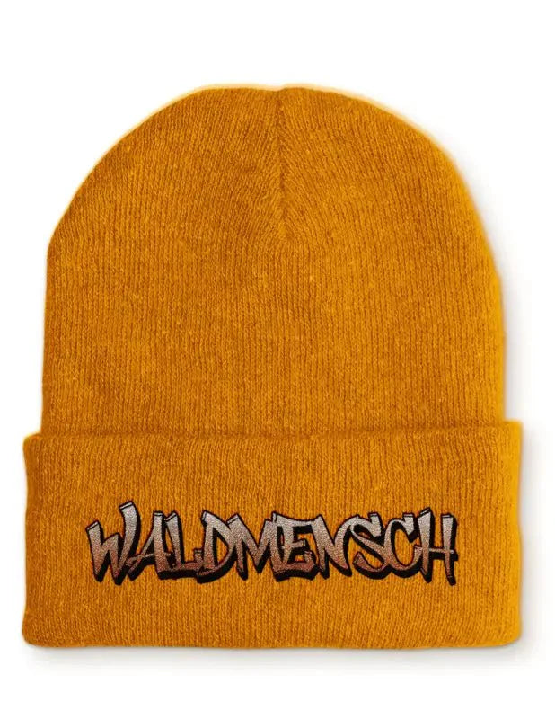Waldmensch Statement Beanie Mütze mit Spruch - tshirtladen - Mütze