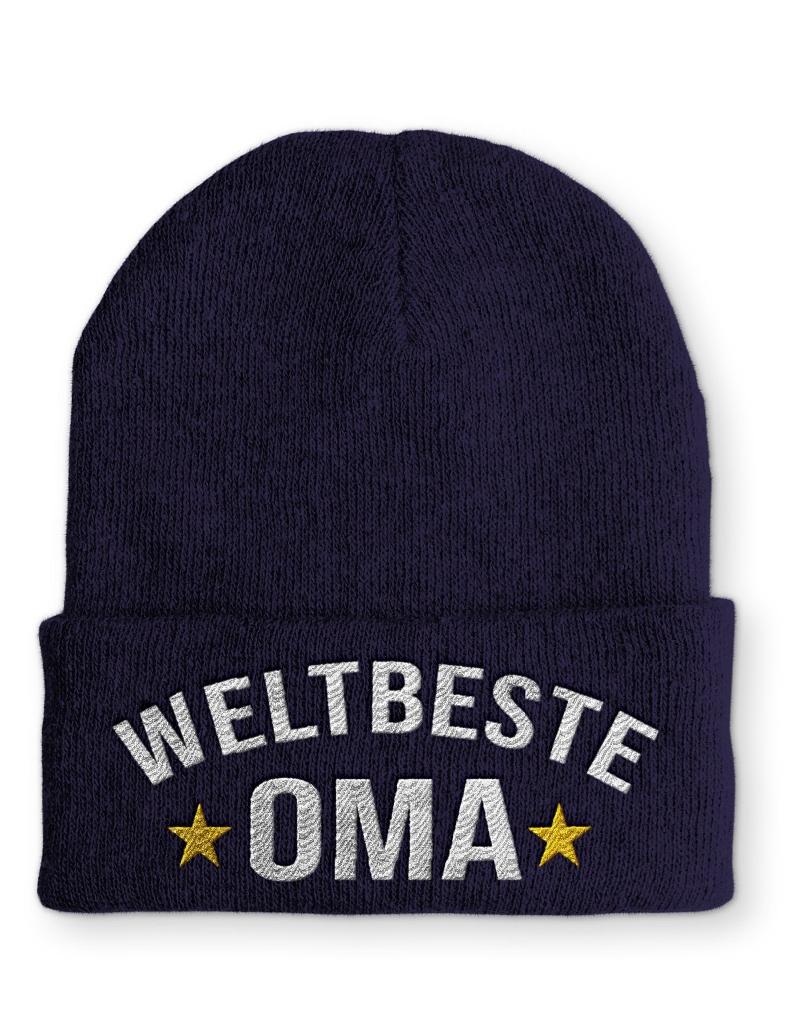 Weltbeste Oma Beanie Mütze mit Spruch - tshirtladen - Mütze