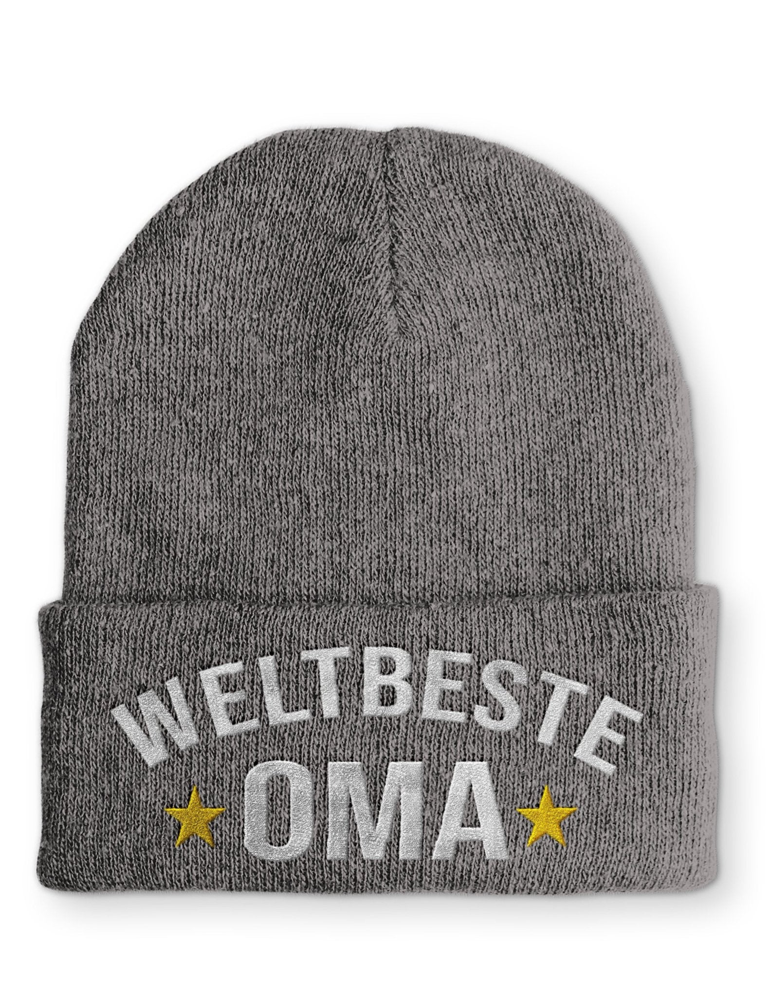 Weltbeste Oma Beanie Mütze mit Spruch - tshirtladen - Mütze