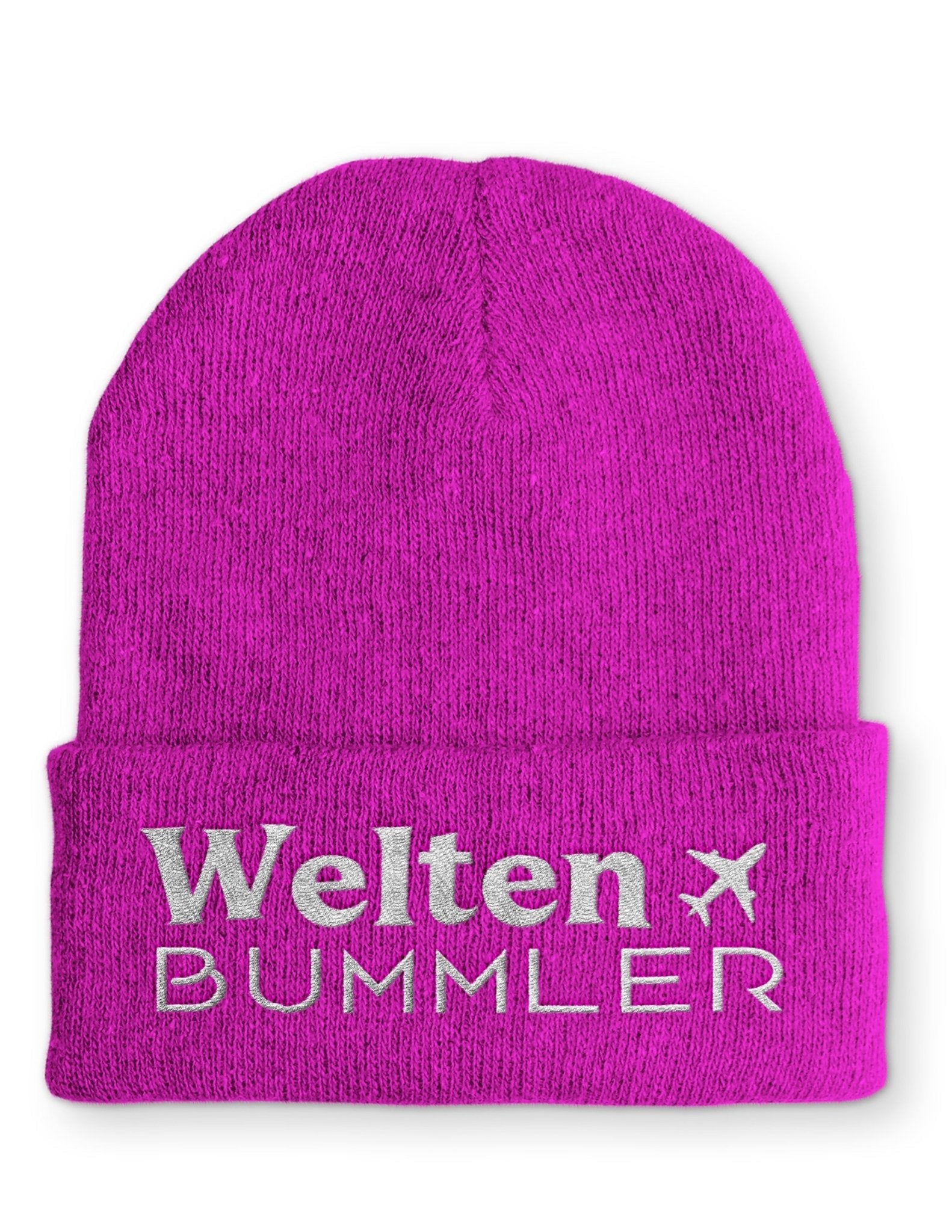 Welten Bummler Beanie Mütze mit Spruch - tshirtladen - Mütze