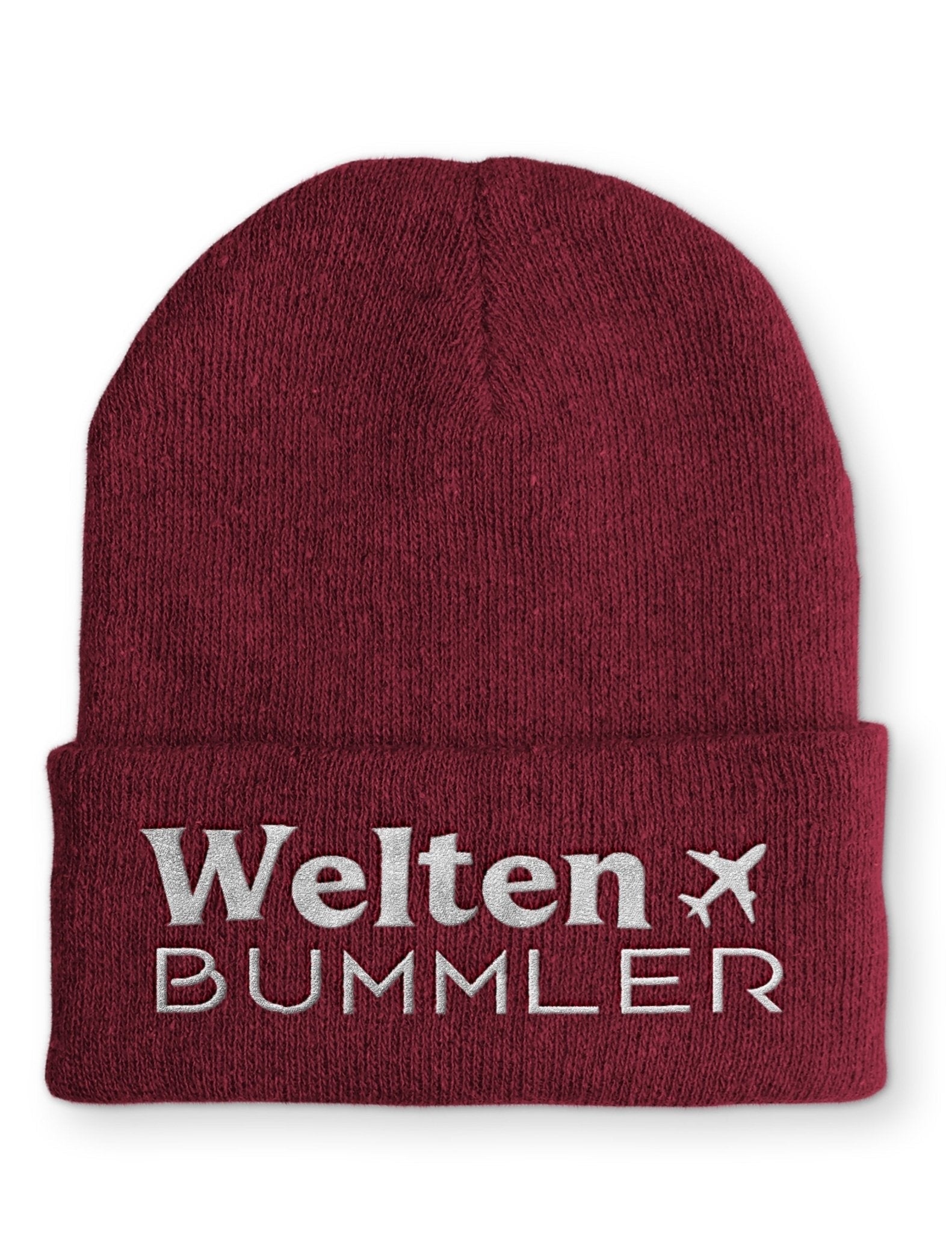 Welten Bummler Beanie Mütze mit Spruch - tshirtladen - Mütze