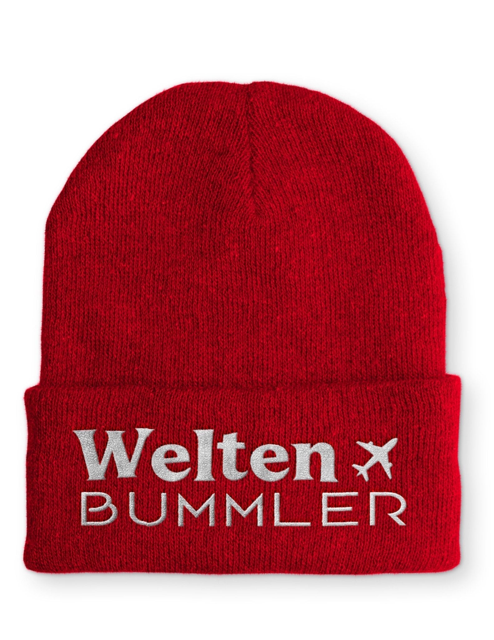 Welten Bummler Beanie Mütze mit Spruch - tshirtladen - Mütze