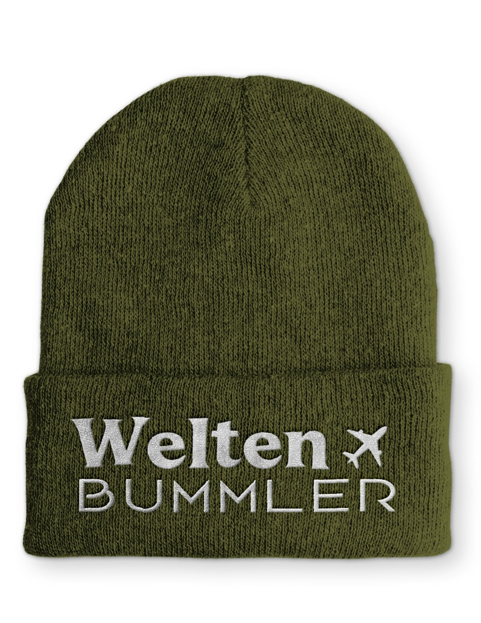 Welten Bummler Beanie Mütze mit Spruch - tshirtladen - Mütze