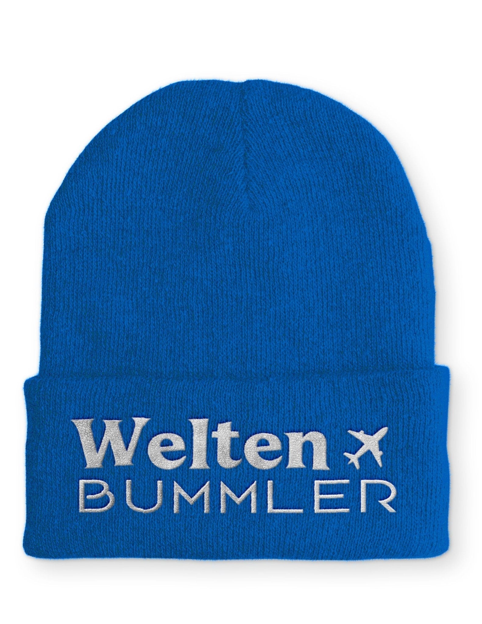 Welten Bummler Beanie Mütze mit Spruch - tshirtladen - Mütze