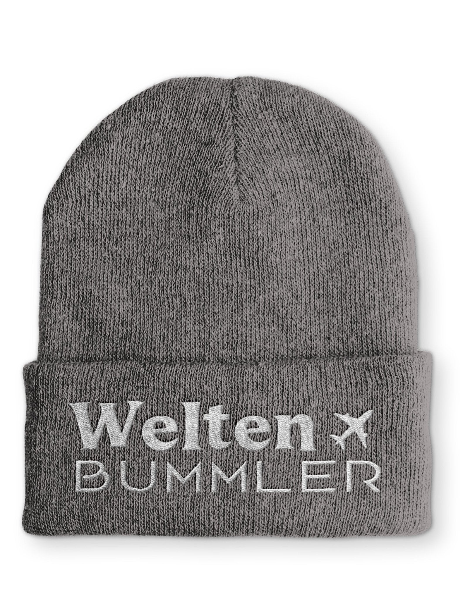Welten Bummler Beanie Mütze mit Spruch - tshirtladen - Mütze