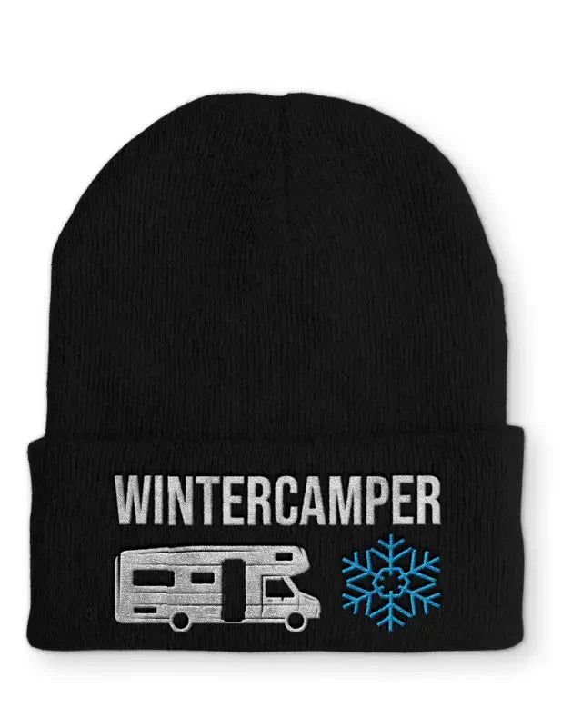 Wintercamper Statement Beanie Mütze mit Spruch - tshirtladen - Mütze